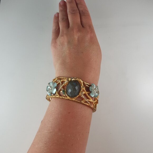 Alexis Bittar Clamp Bracelet, Signed - Picture 2 of 8